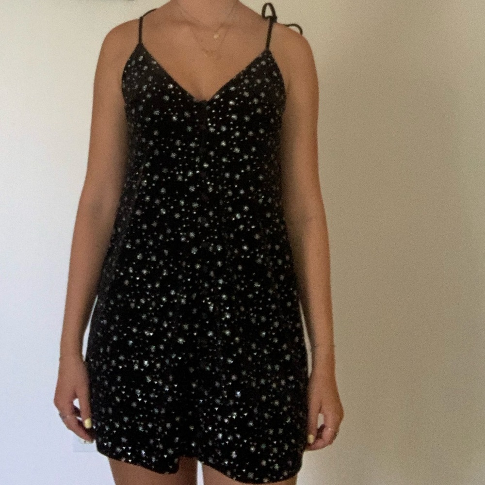 Topshop dress with silver stars